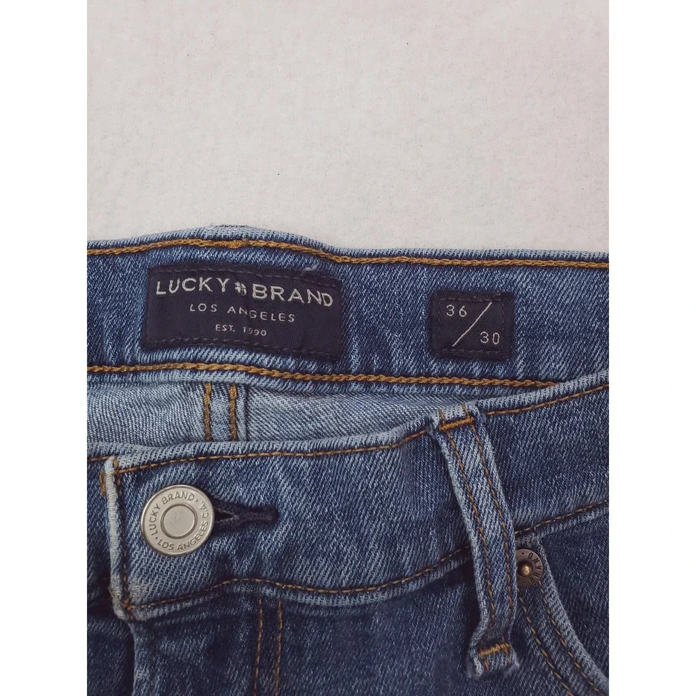 Lucky Brand 410 Jeans Mens 36x30 Blue Athletic Slim Stretch Denim Medium Wash